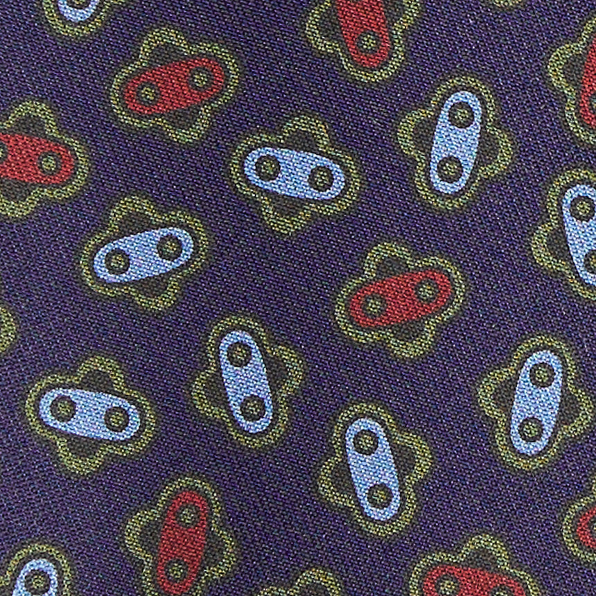 CRAVATTA IN SETA BLU SCURO