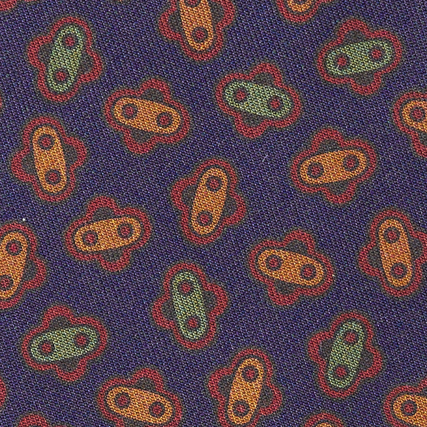 CRAVATTA IN SETA BLU SCURO