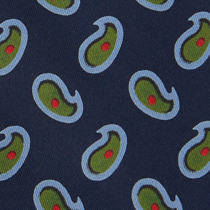 CRAVATTA IN SETA BLU SCURO
