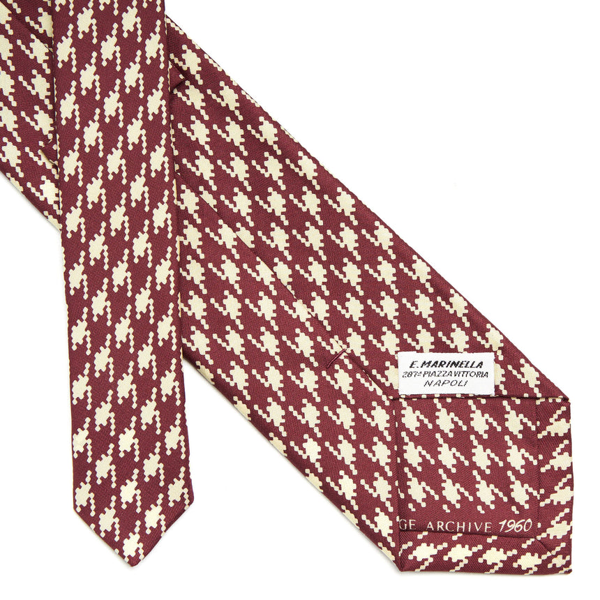 CRAVATTA IN SETA BORDEAUX