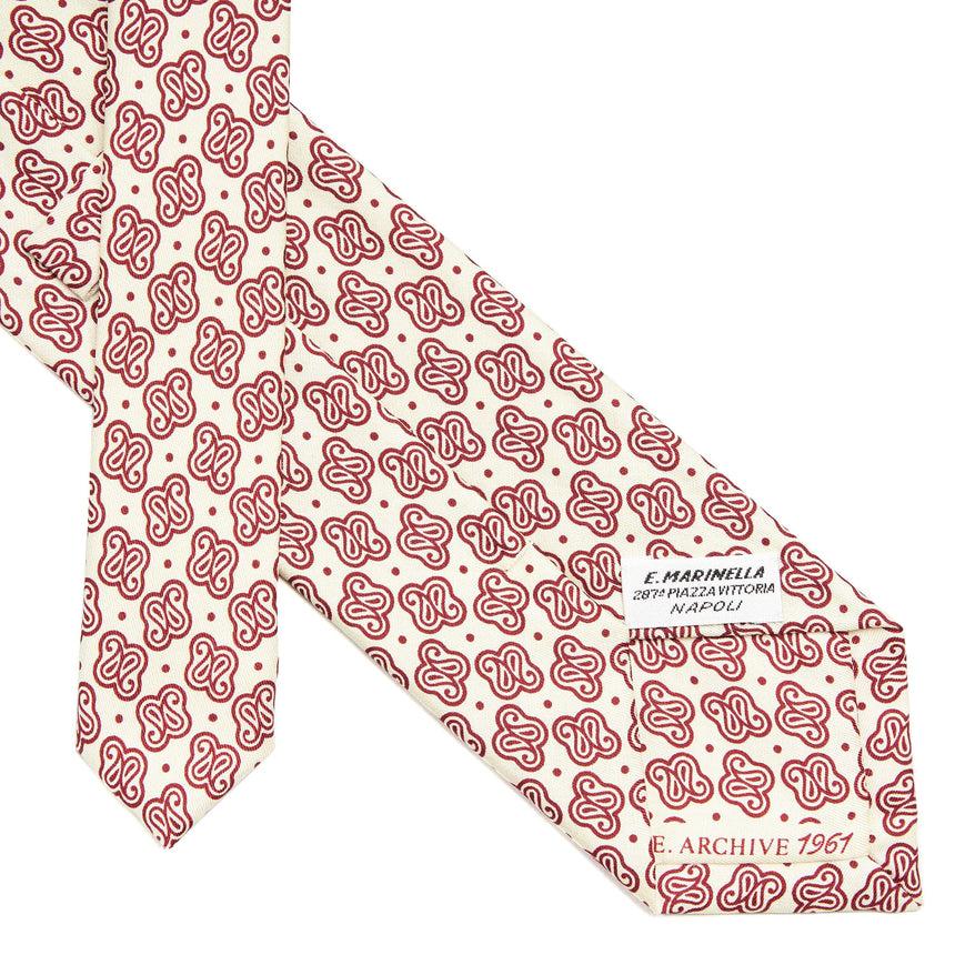 CRAVATTA IN SETA BIANCA