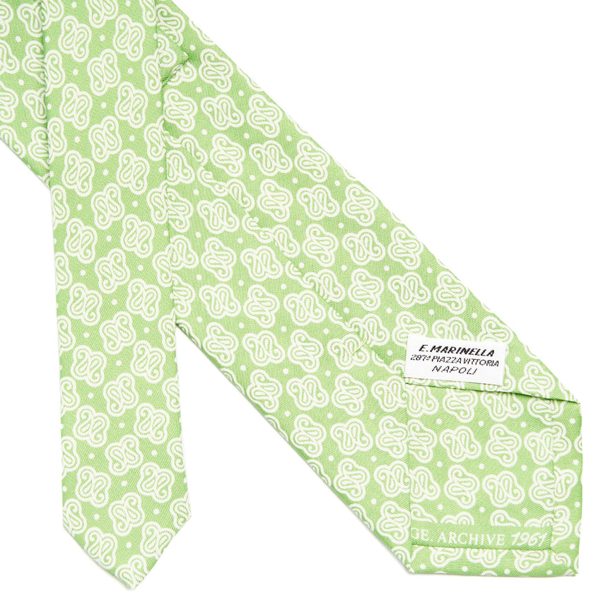LIGHT GREEN SILK TIE