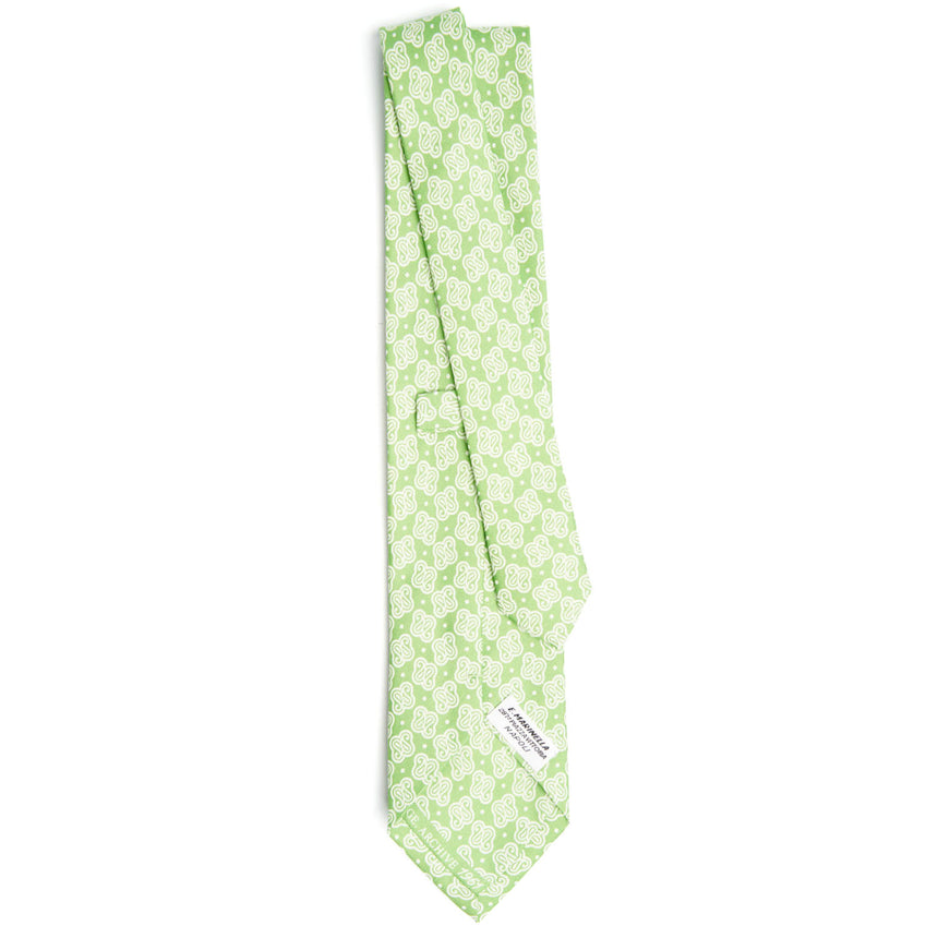 LIGHT GREEN SILK TIE