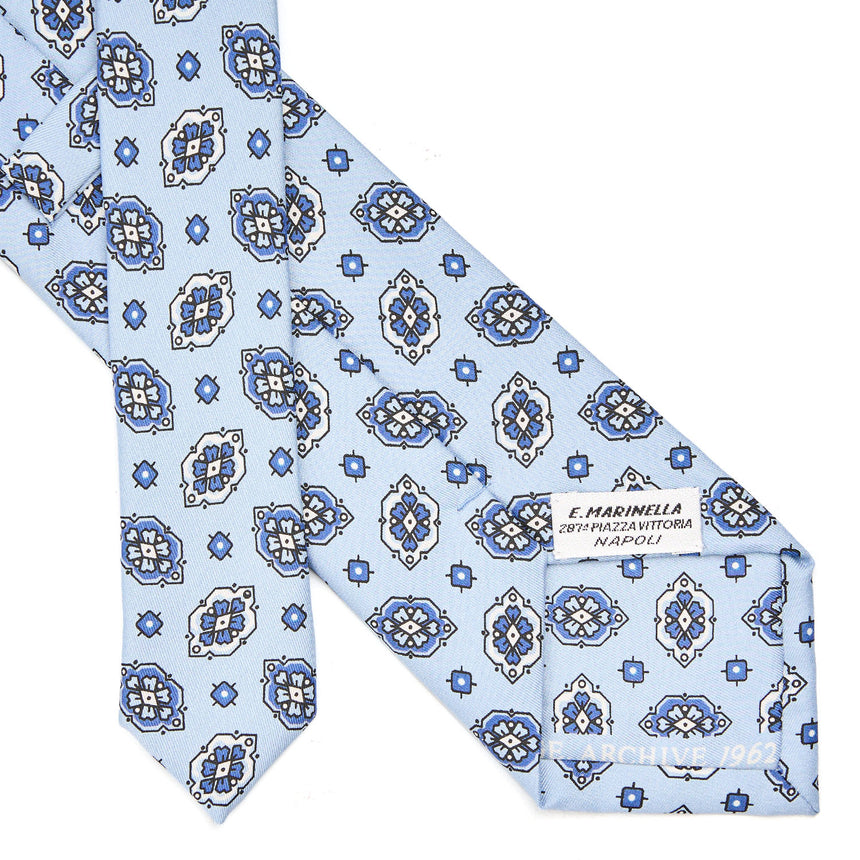 LIGHT BLUE SILK TIE