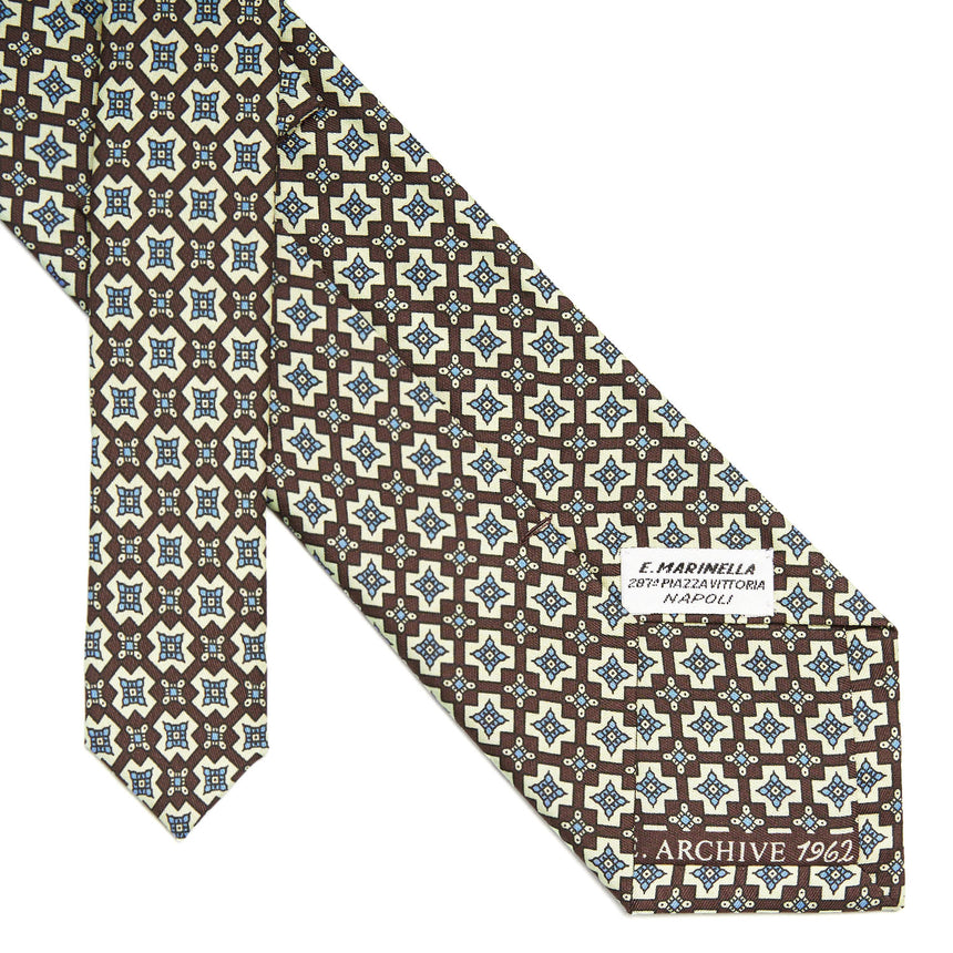 DARK BROWN SILK TIE