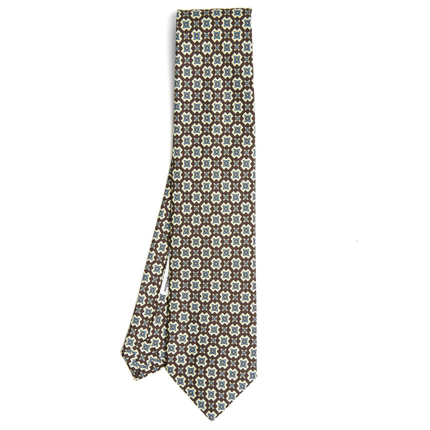 DARK BROWN SILK TIE