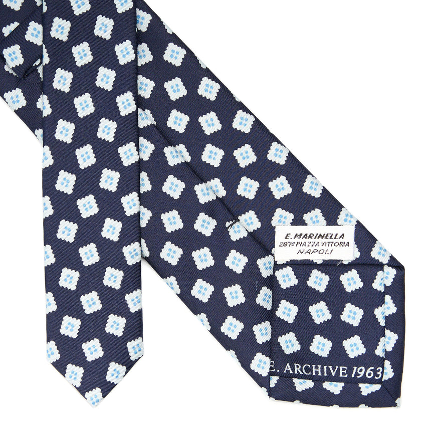 CRAVATTA IN SETA BLU SCURO