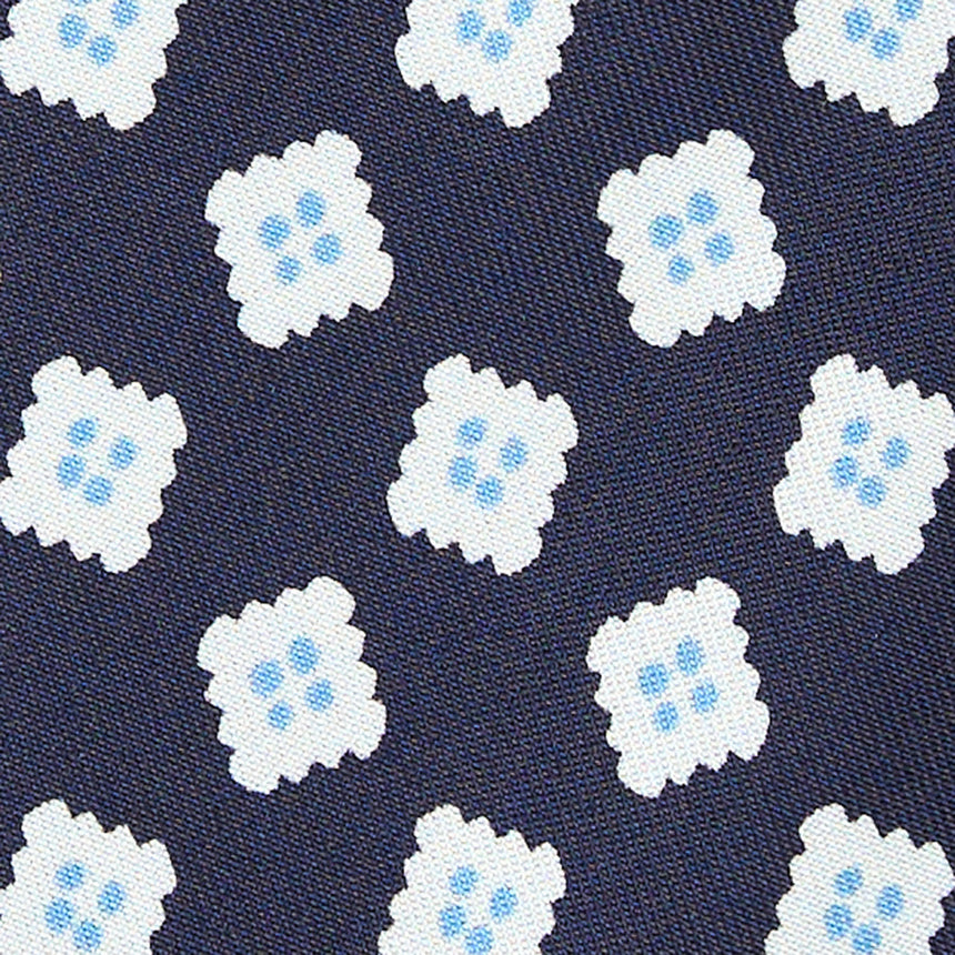 CRAVATTA IN SETA BLU SCURO