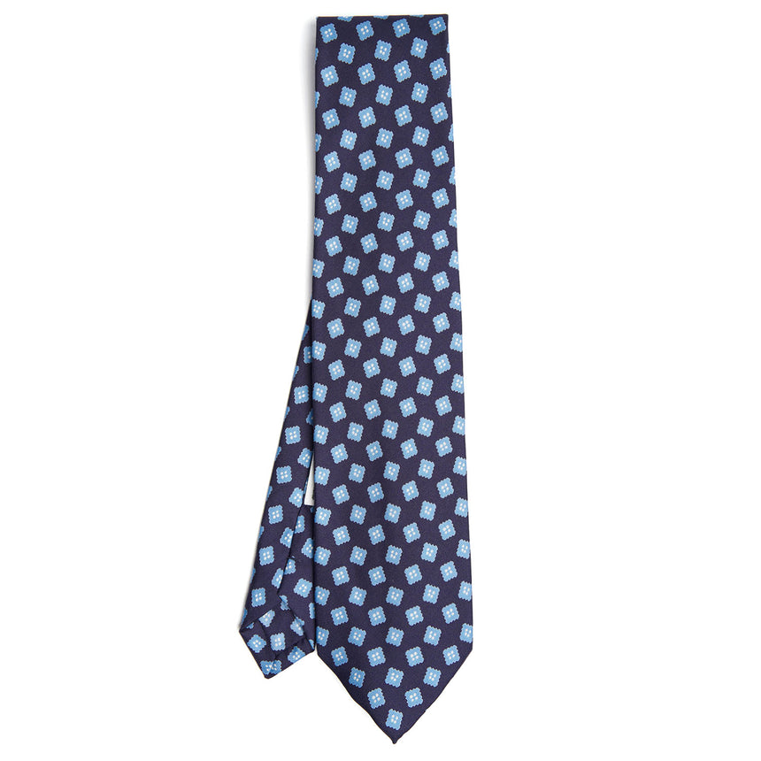 CRAVATTA IN SETA BLU SCURO