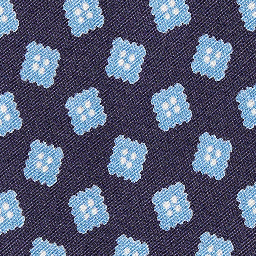 CRAVATTA IN SETA BLU SCURO