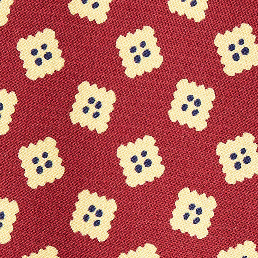 CRAVATTA IN SETA BORDEAUX