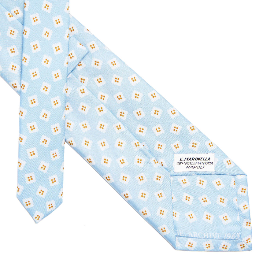 CRAVATTA IN SETA AZZURRA