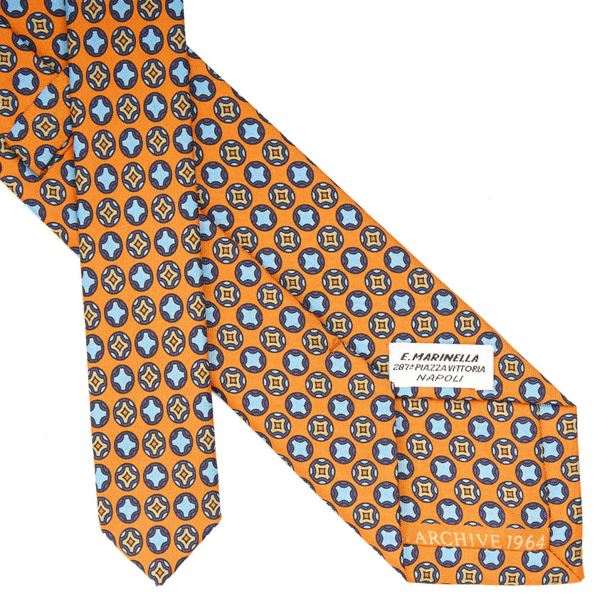 CRAVATTA IN SETA ARANCIONE