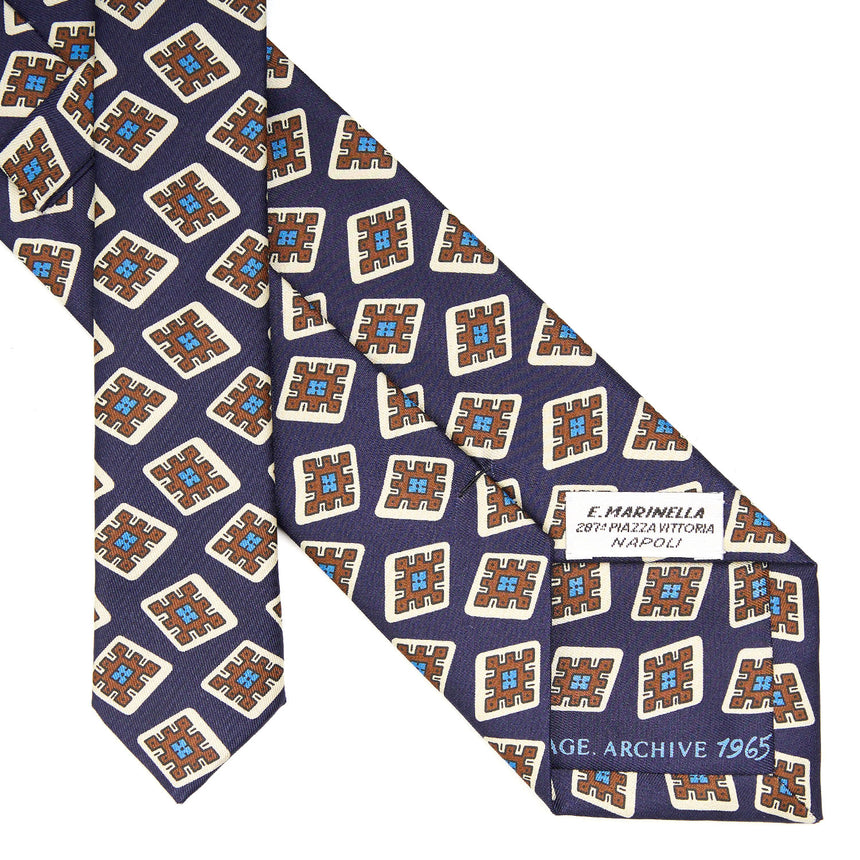 DARK BLUE SILK TIE