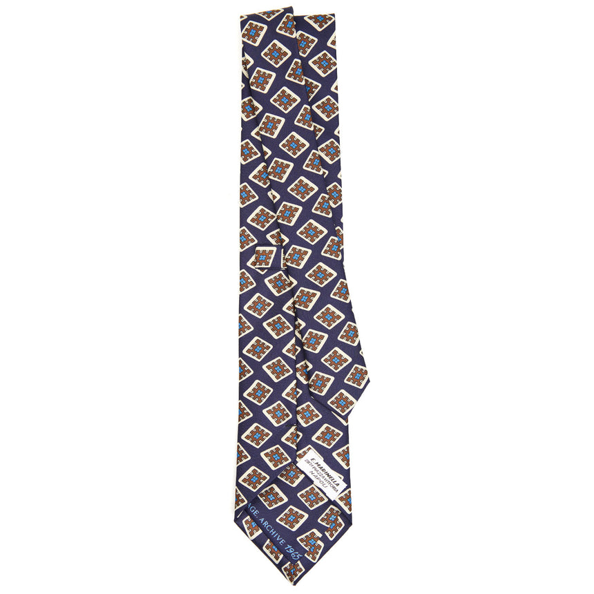 DARK BLUE SILK TIE