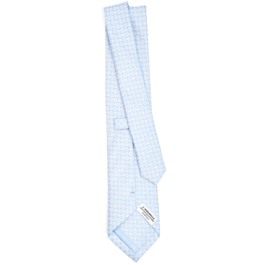 CRAVATTA IN SETA AZZURRA