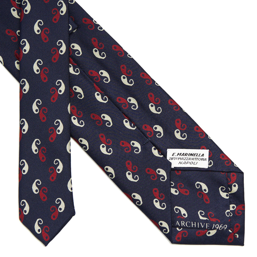 DARK BLUE SILK TIE