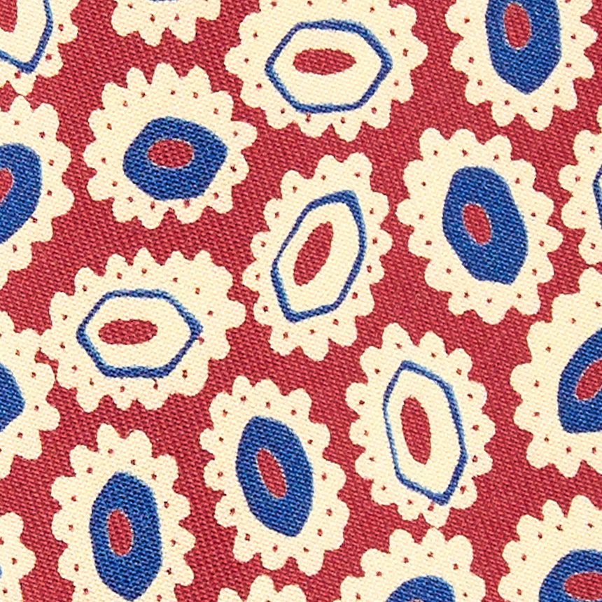 CRAVATTA IN SETA BORDEAUX