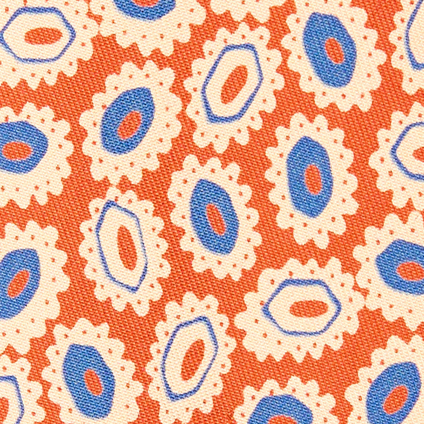 CRAVATTA IN SETA ARANCIONE