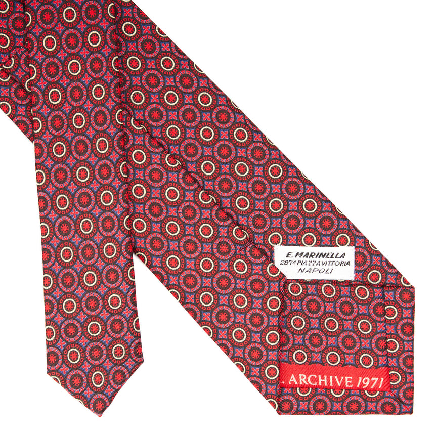 CRAVATTA IN SETA BORDEAUX