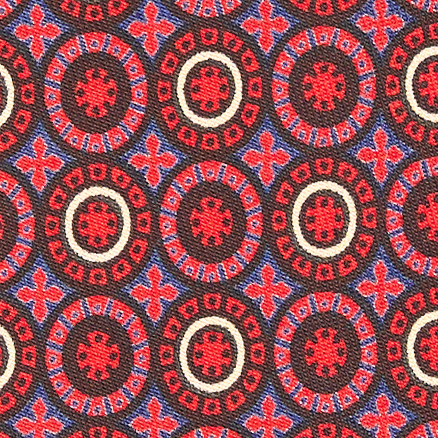 CRAVATTA IN SETA BORDEAUX