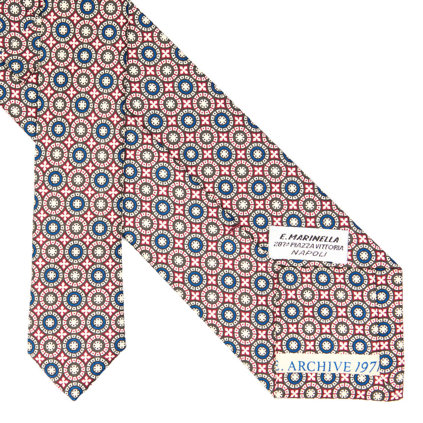 CRAVATTA IN SETA BORDEAUX