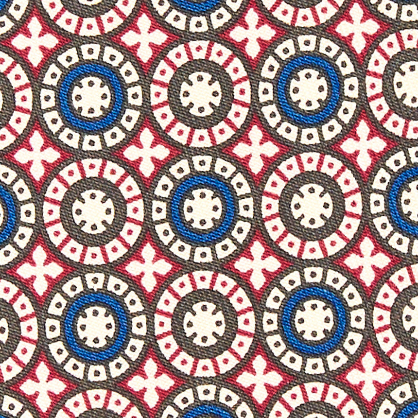 CRAVATTA IN SETA BORDEAUX