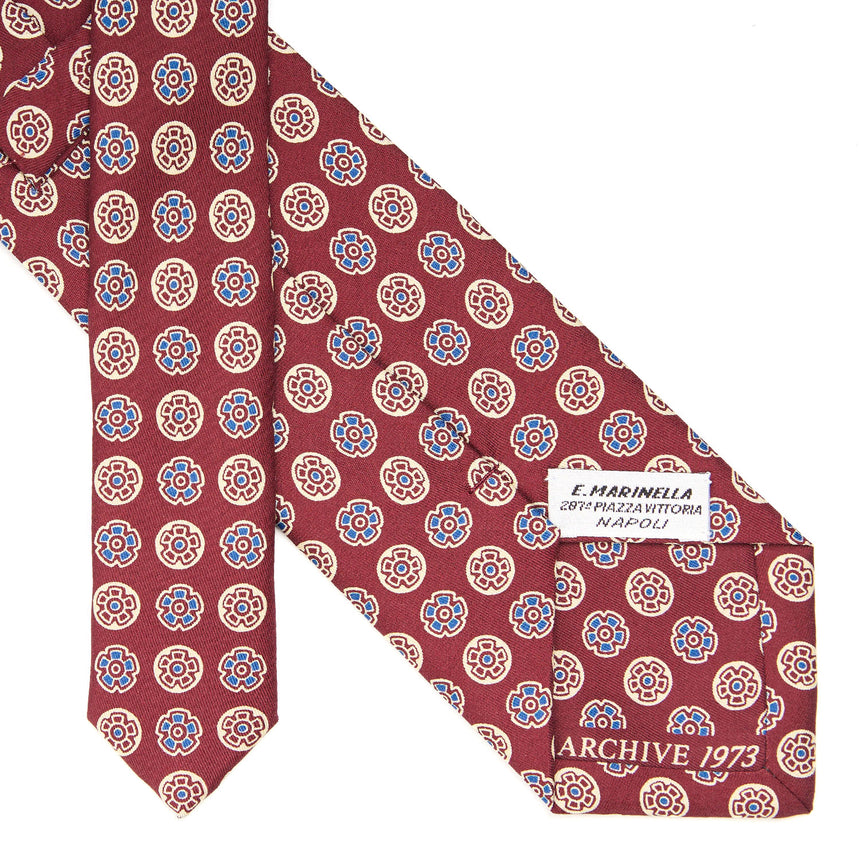 CRAVATTA IN SETA BORDEAUX