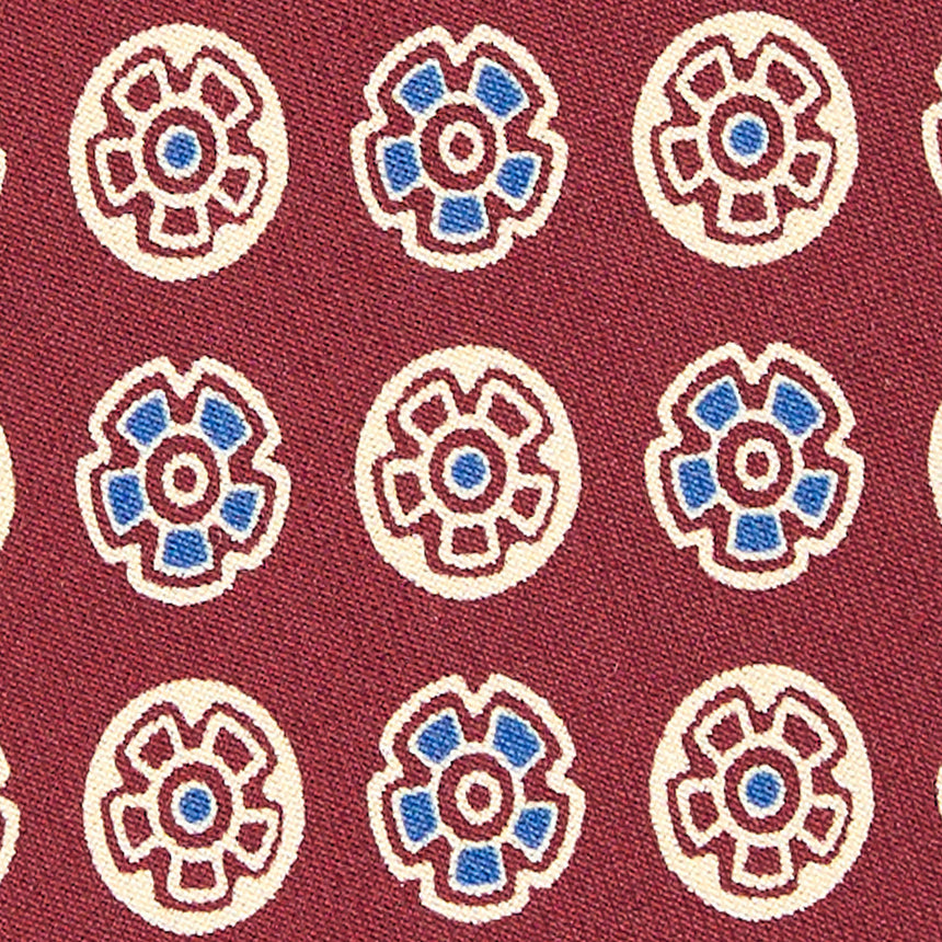 CRAVATTA IN SETA BORDEAUX