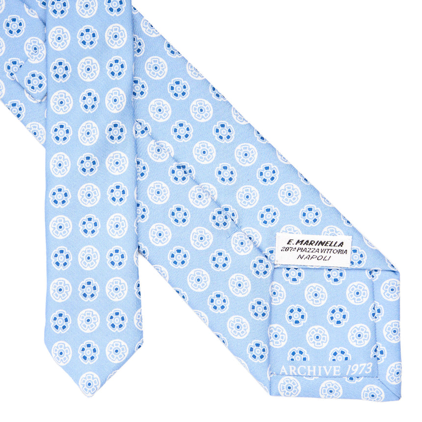 CRAVATTA IN SETA AZZURRA