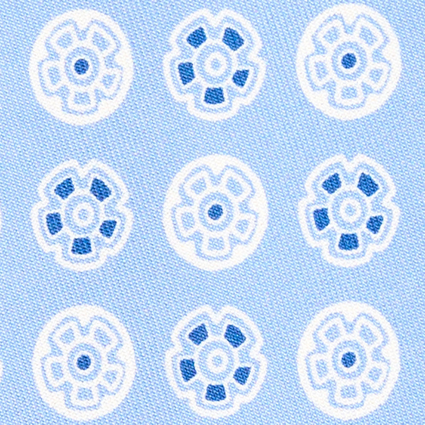 CRAVATTA IN SETA AZZURRA