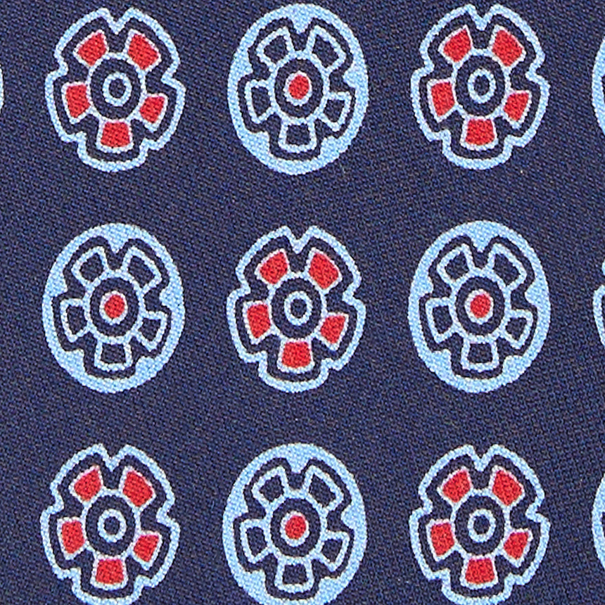 CRAVATTA IN SETA BLU SCURO