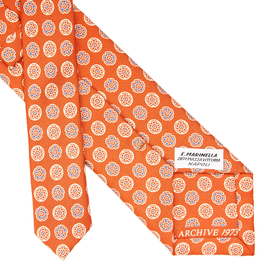 ORANGE SILK TIE