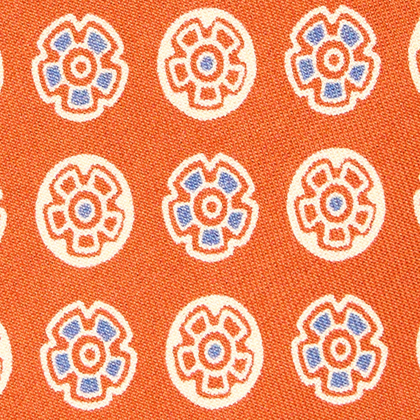 ORANGE SILK TIE