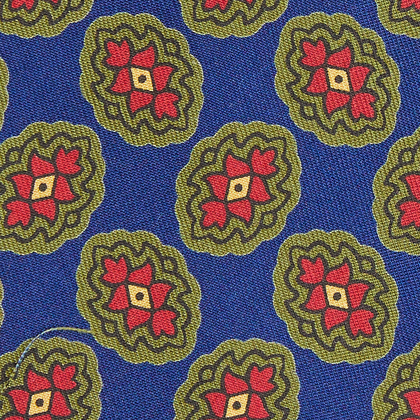 CRAVATTA IN SETA BLU