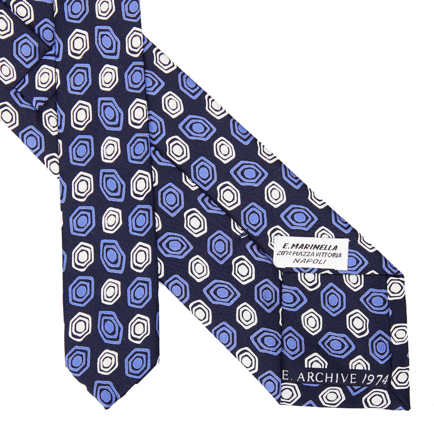 CRAVATTA IN SETA BLU SCURO