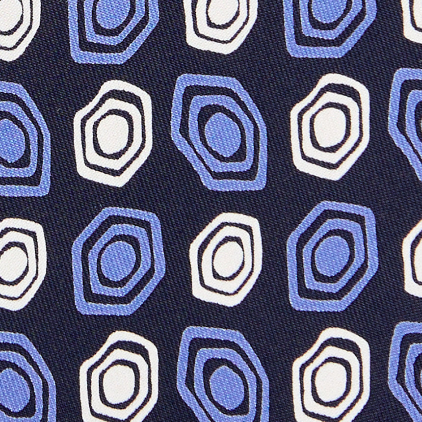 CRAVATTA IN SETA BLU SCURO