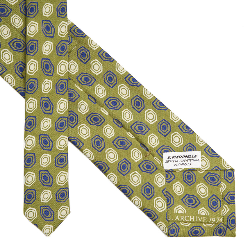 OLIVE GREEN SILK TIE