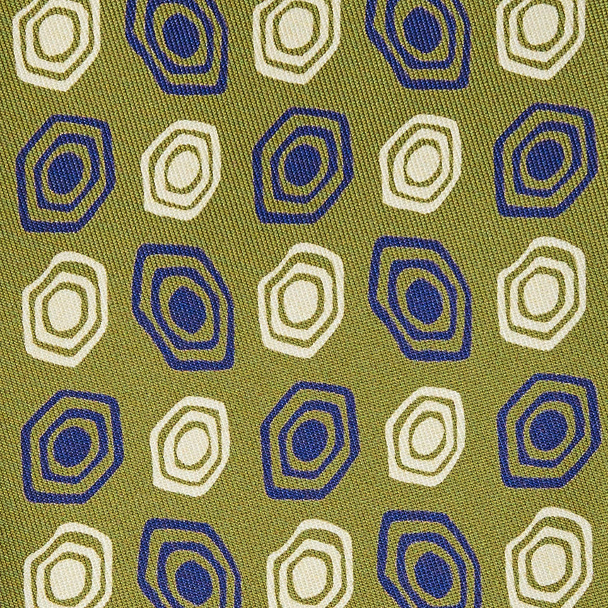 OLIVE GREEN SILK TIE