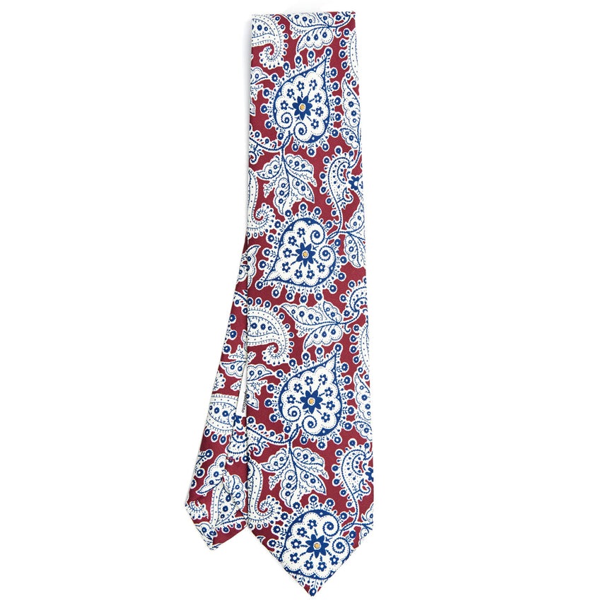 CRAVATTA IN SETA BORDEAUX