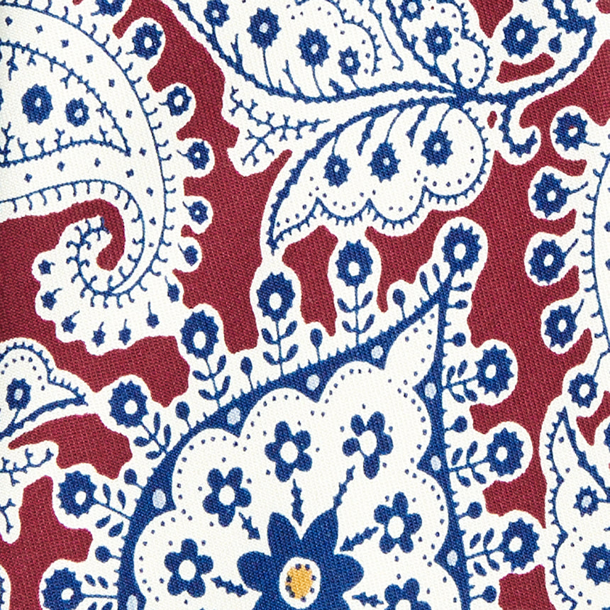 CRAVATTA IN SETA BORDEAUX