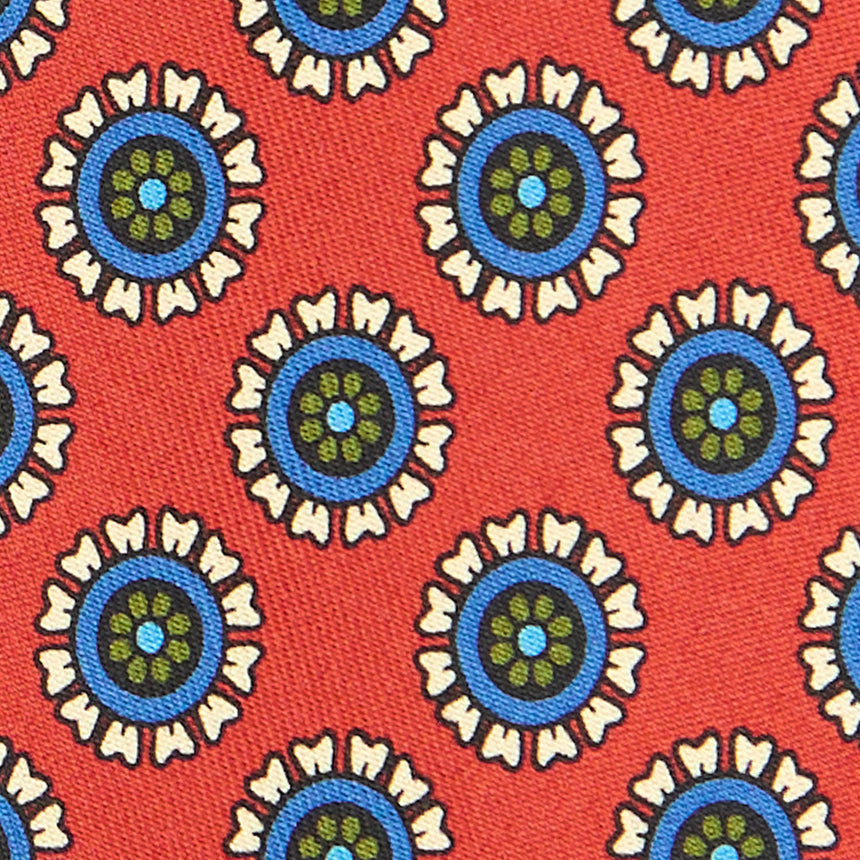 CRAVATTA IN SETA ARANCIONE