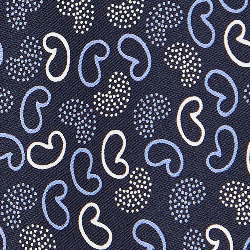 CRAVATTA IN SETA BLU SCURO