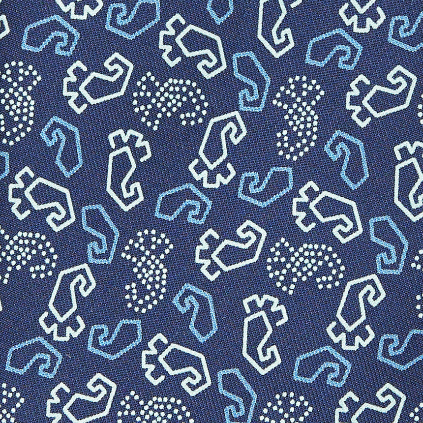 CRAVATTA IN SETA BLU SCURO