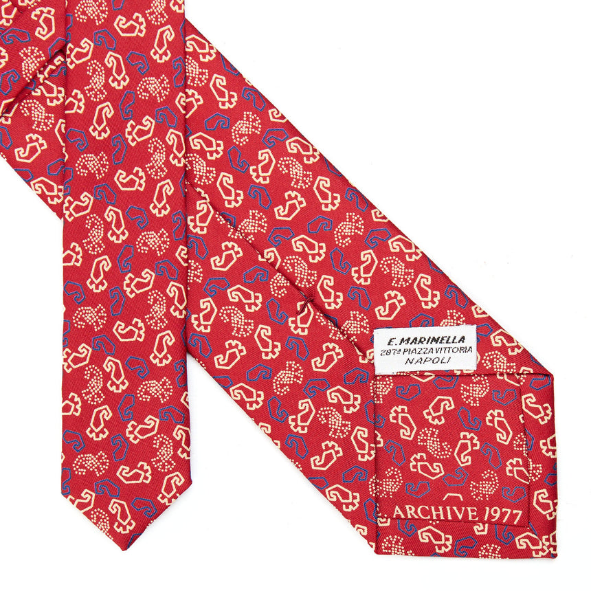 CRAVATTA IN SETA ROSSA