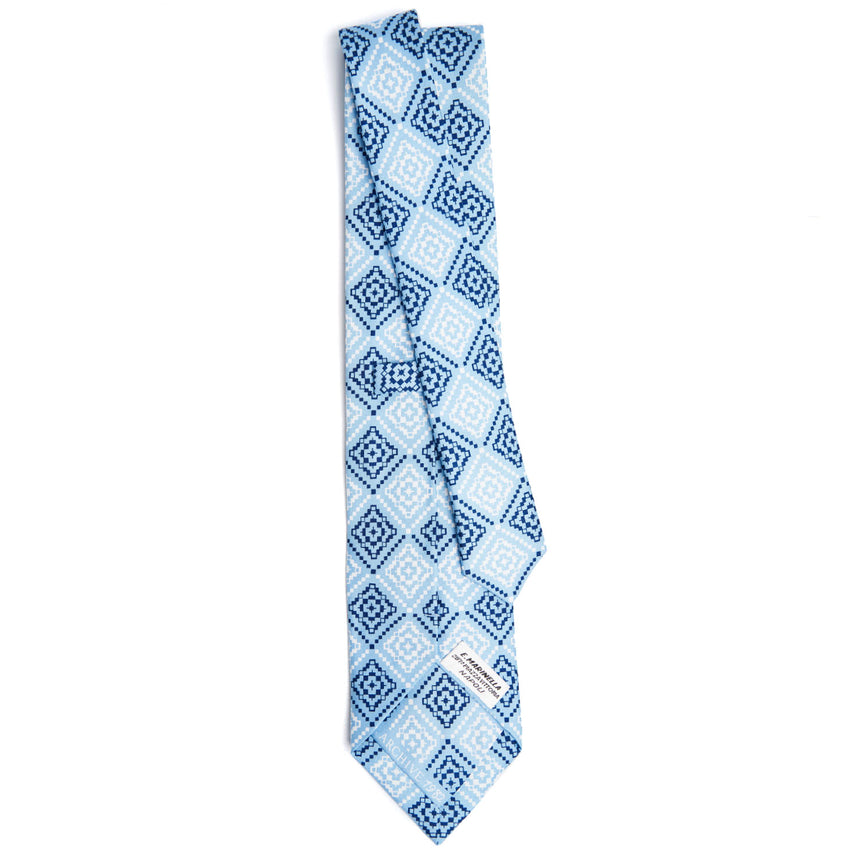 CRAVATTA IN SETA AZZURRA