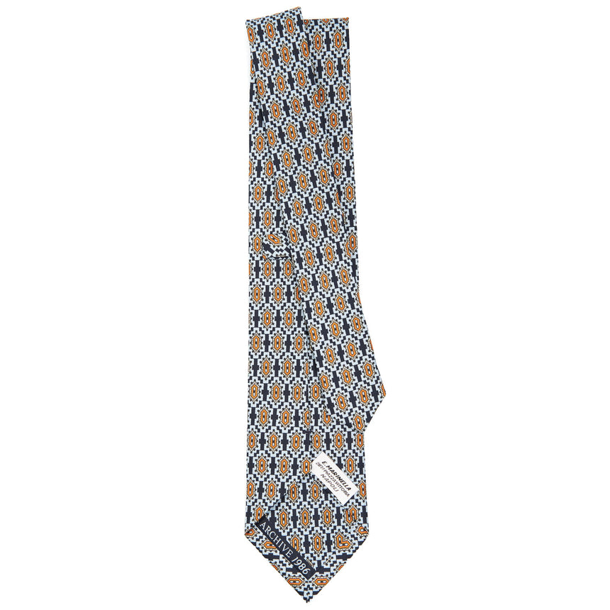 DARK BLUE SILK TIE