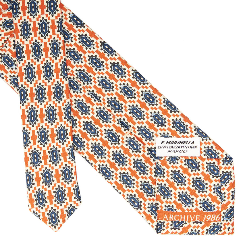 ORANGE SILK TIE