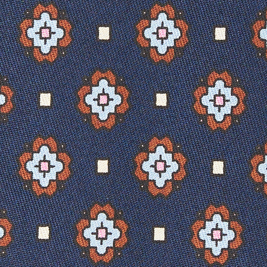 CRAVATTA IN SETA BLU SCURO