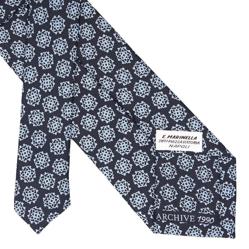 DARK BLUE SILK TIE